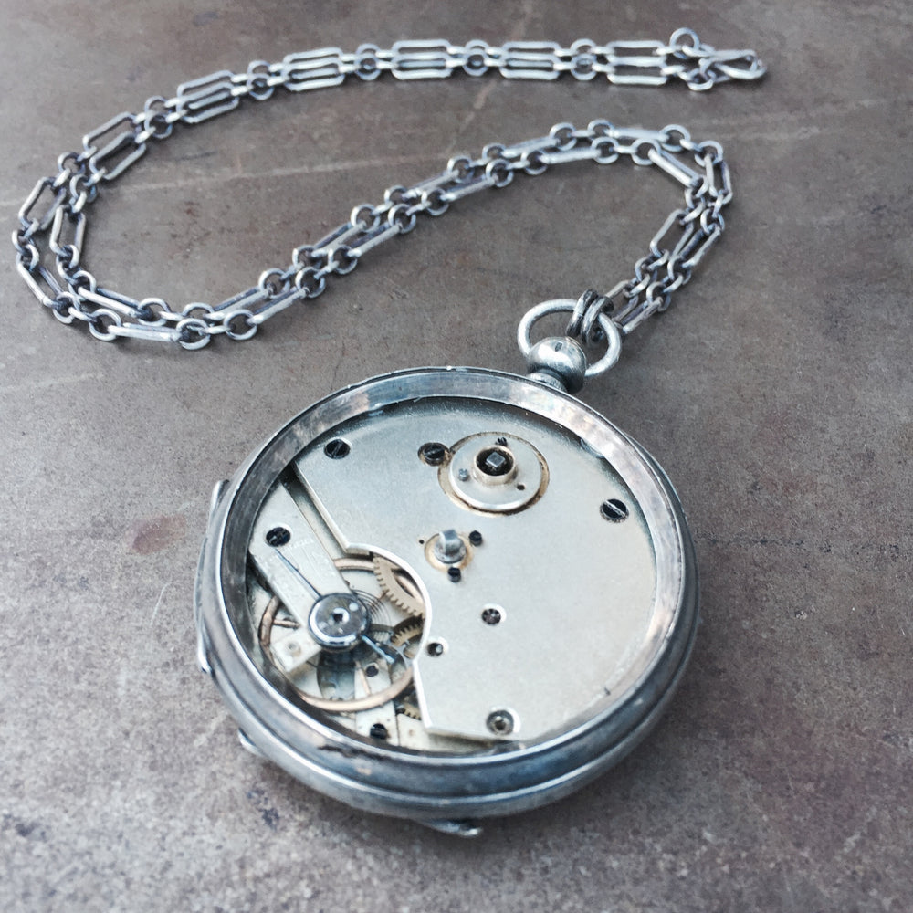 Custom Project #33 - Pocket Watch Statement Necklace