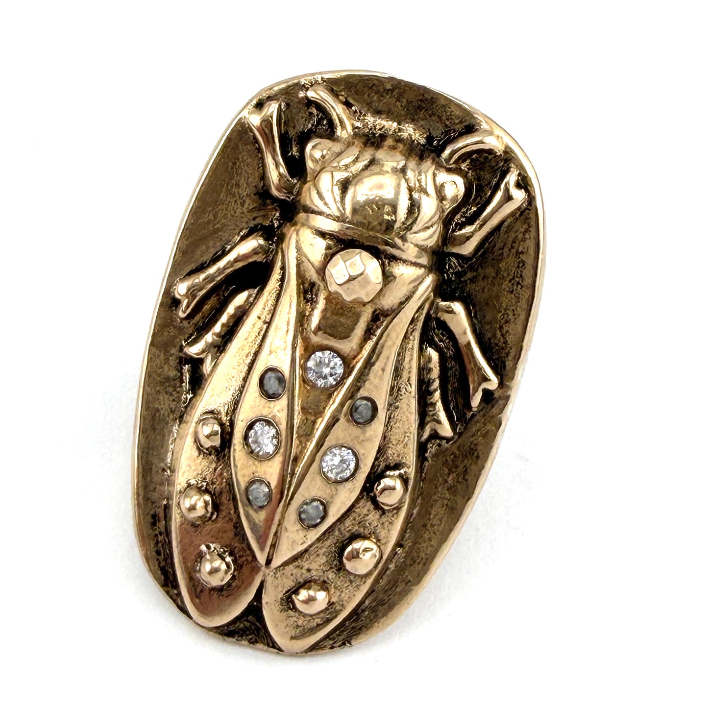 
                  
                    CICADA Luxe Ring - 7 White and Salt + Pepper Diamonds - Size 8 - SPARKLE VI
                  
                