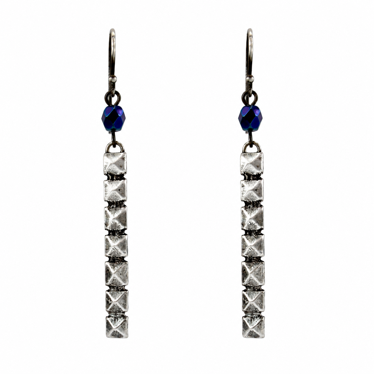 
                  
                    ALIGNMENT Earrings - Silver with Carnival Glass Accent
                  
                