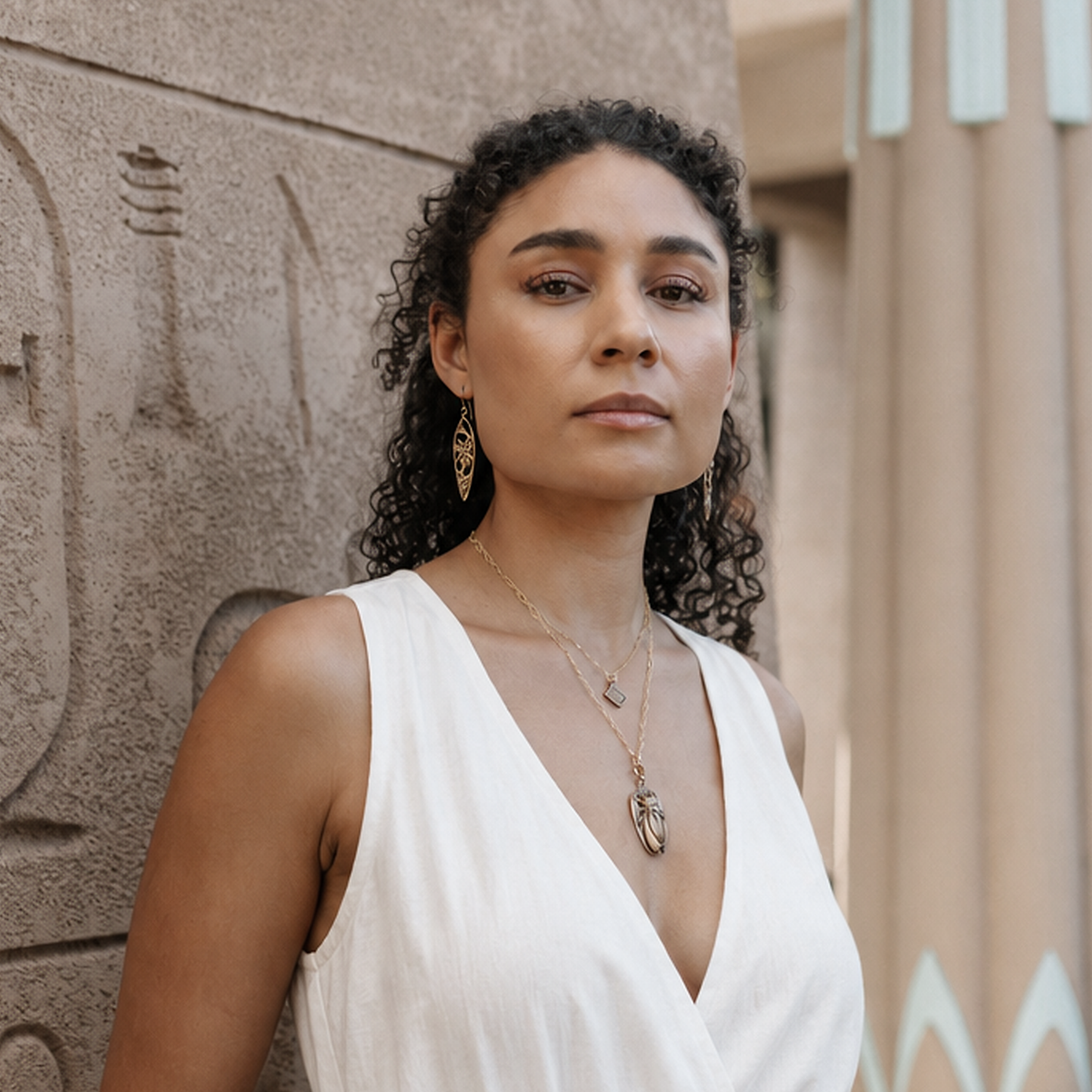 
                  
                    CICADA Riveted Necklace | Bronze
                  
                