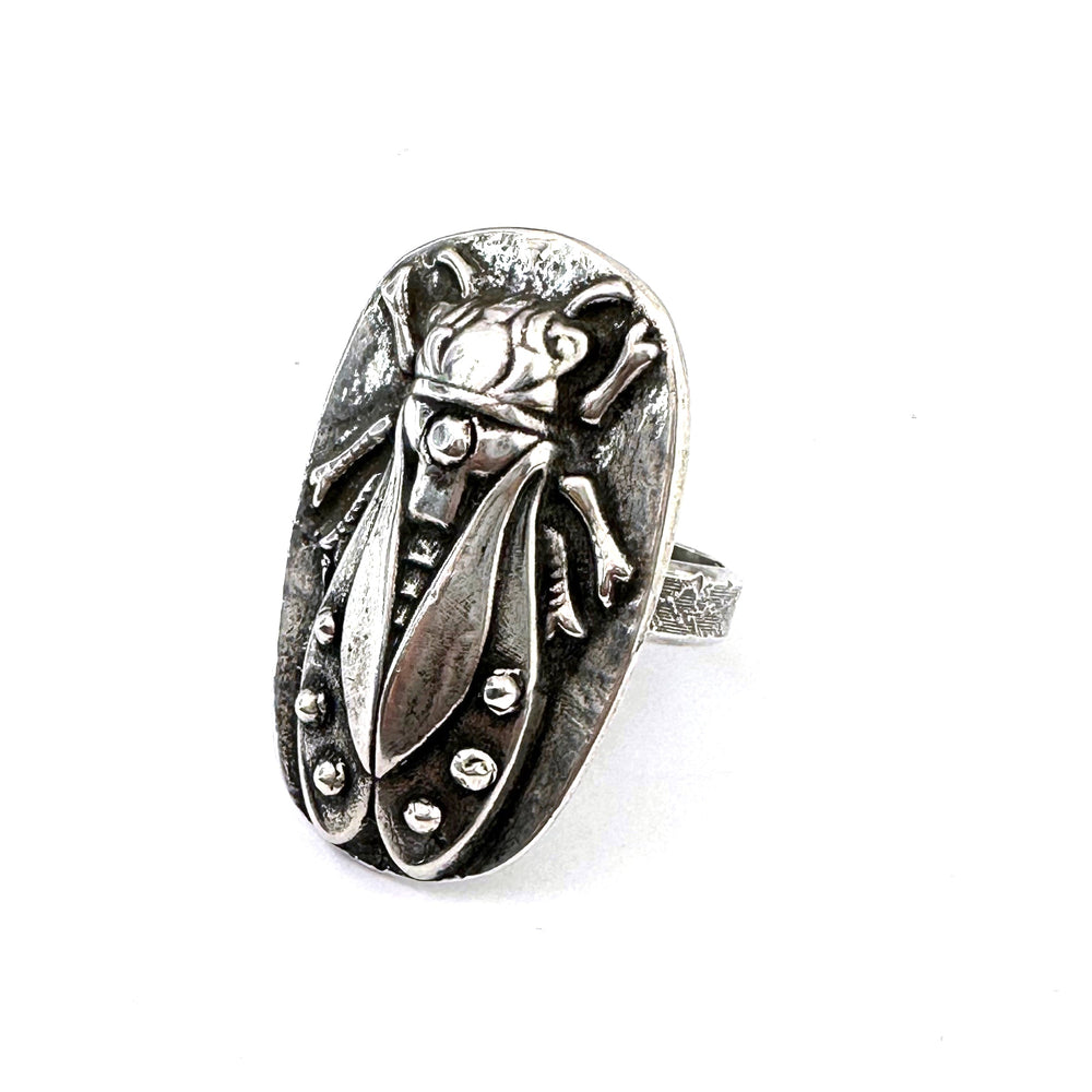 CICADA Ring - Silver - Size 6