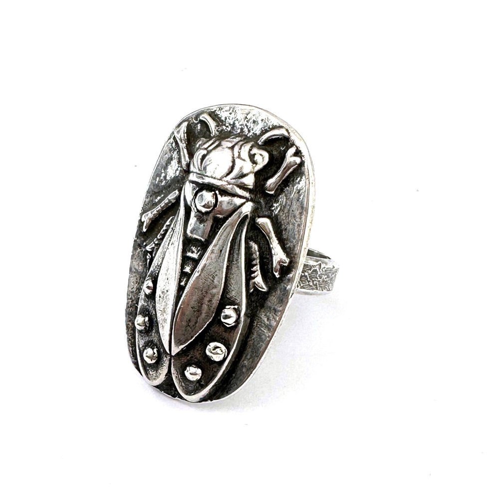 CICADA Ring - Silver - Size 11