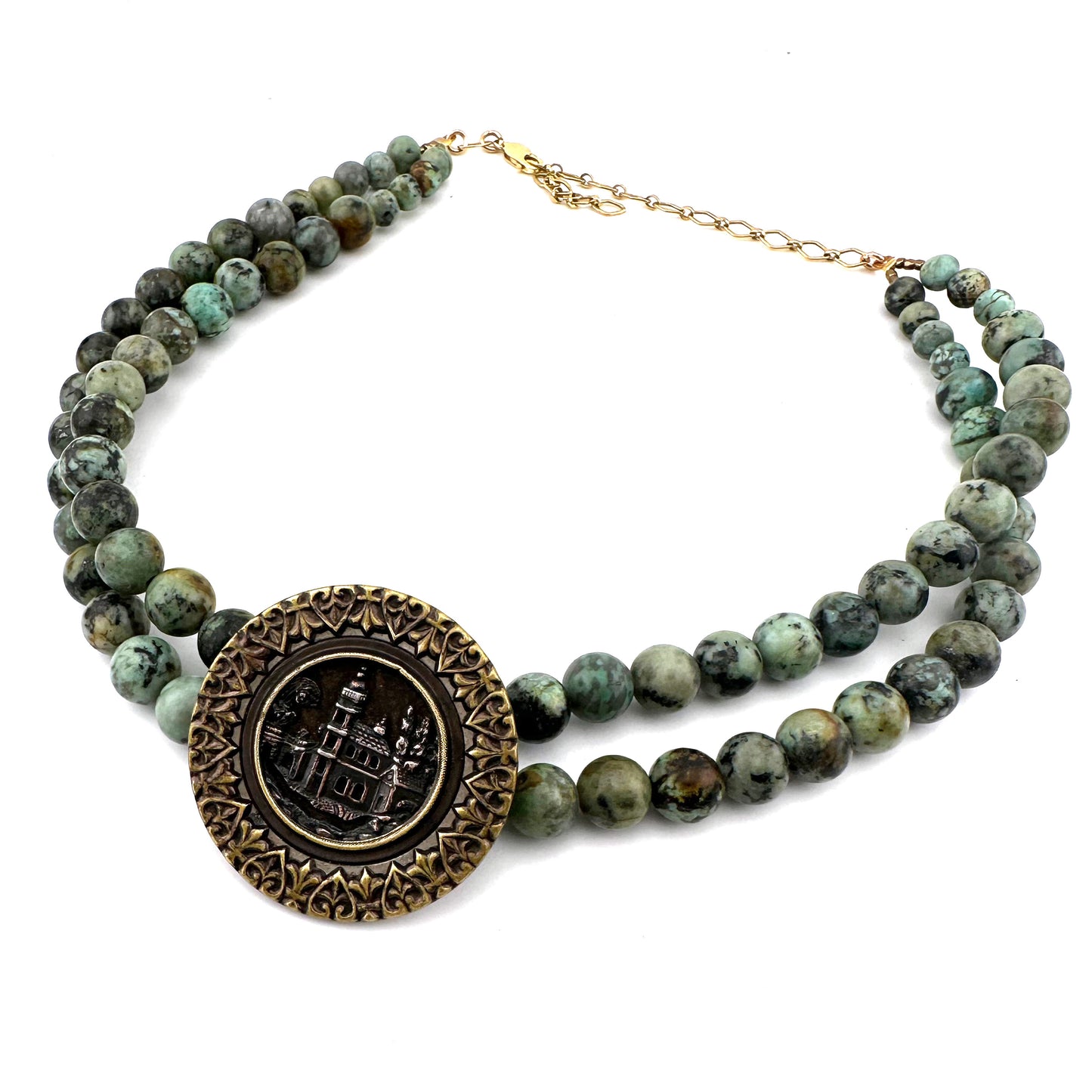 
                  
                    TOWN SQUARE Necklace in Turquoise Gemstone
                  
                