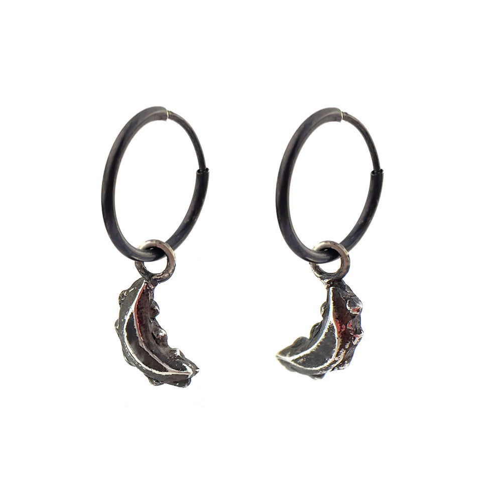 
                  
                    CRESCENT MOON Tiny Hoops - Silver
                  
                