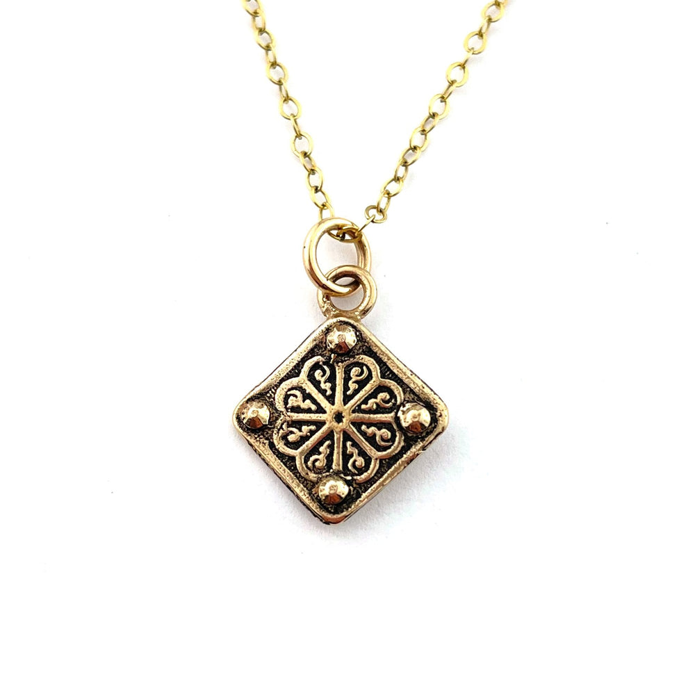 GRAVITY Charm Necklace - Bronze
