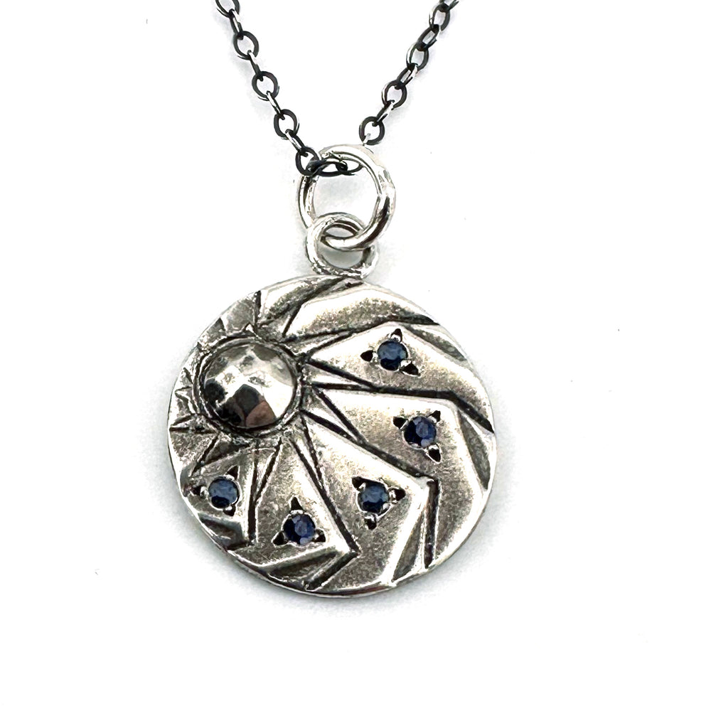 
                  
                    HORIZONS Luxe Necklace - SILVER with Blue Sapphires
                  
                