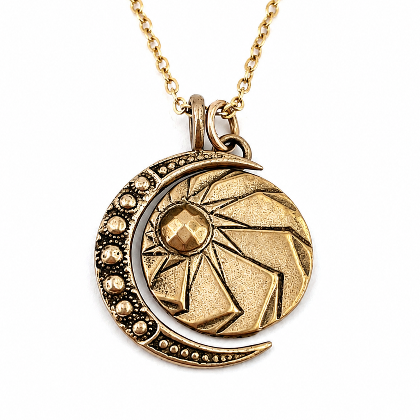 
                  
                    HORIZON MOON Necklace Set - Bronze
                  
                
