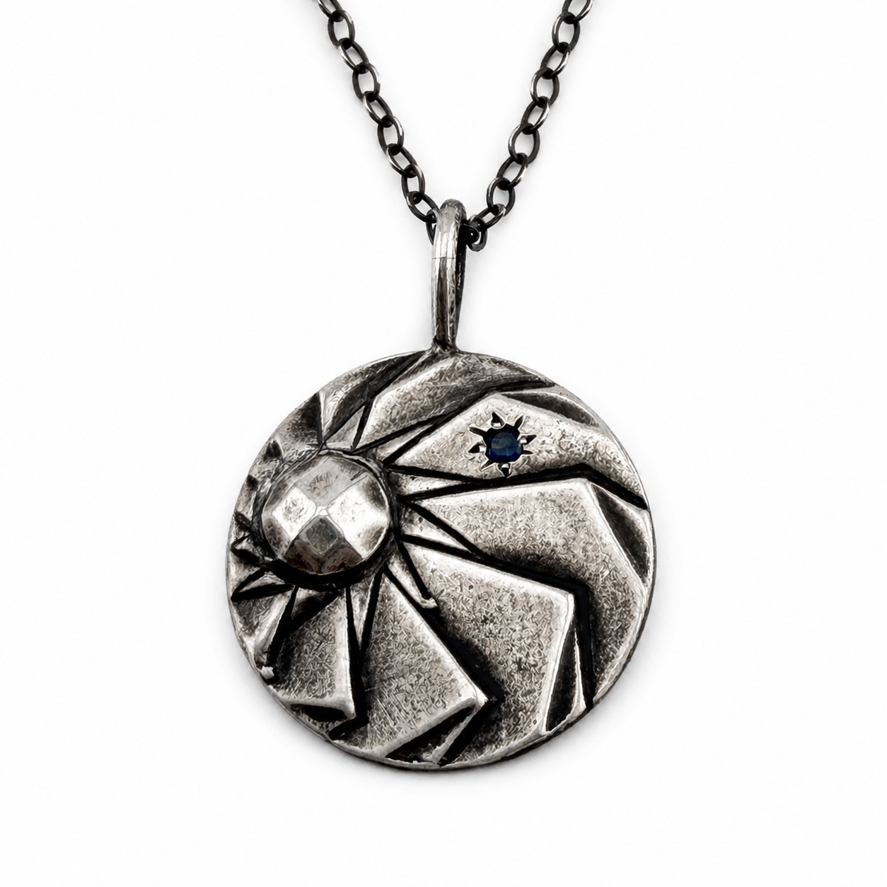 
                  
                    HORIZONS Necklace - SILVER with Blue Sapphire
                  
                