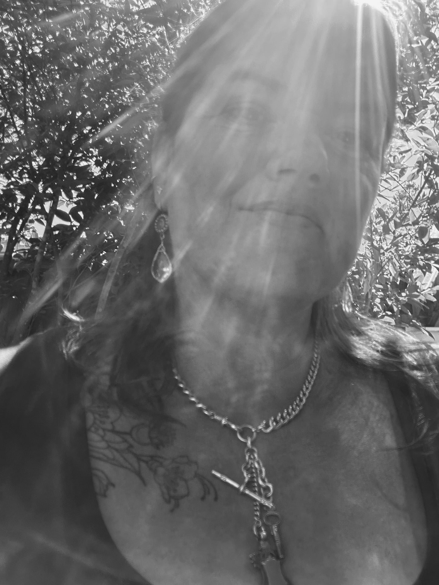 
                  
                    1890s Watch Chain Charm Keeper Necklace - Shield Fob + Diamond Key - Silver
                  
                