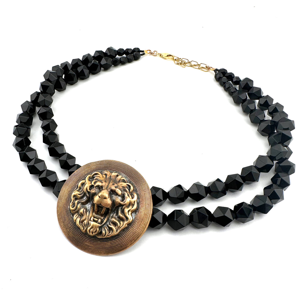 
                  
                    LION Necklace in Star Cut Onyx
                  
                