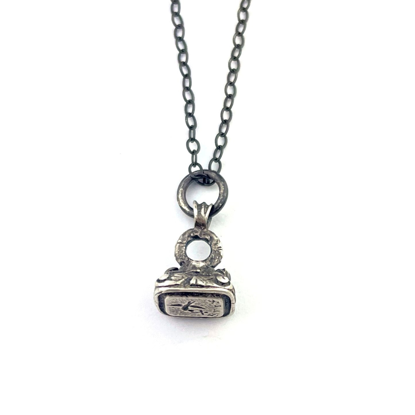 
                  
                    French DOVE Wax Seal Necklace - Silver
                  
                