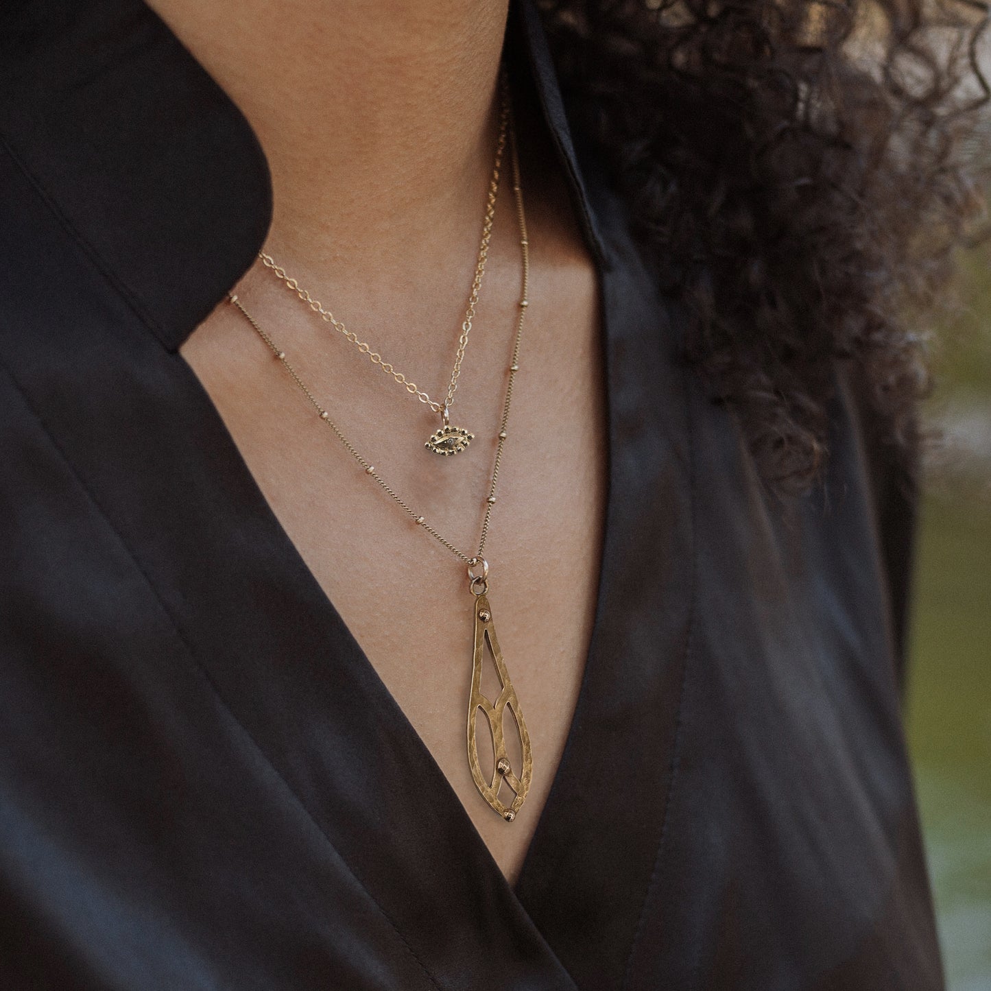 
                  
                    SIGHT Necklace - White Diamond in 14k GOLD
                  
                