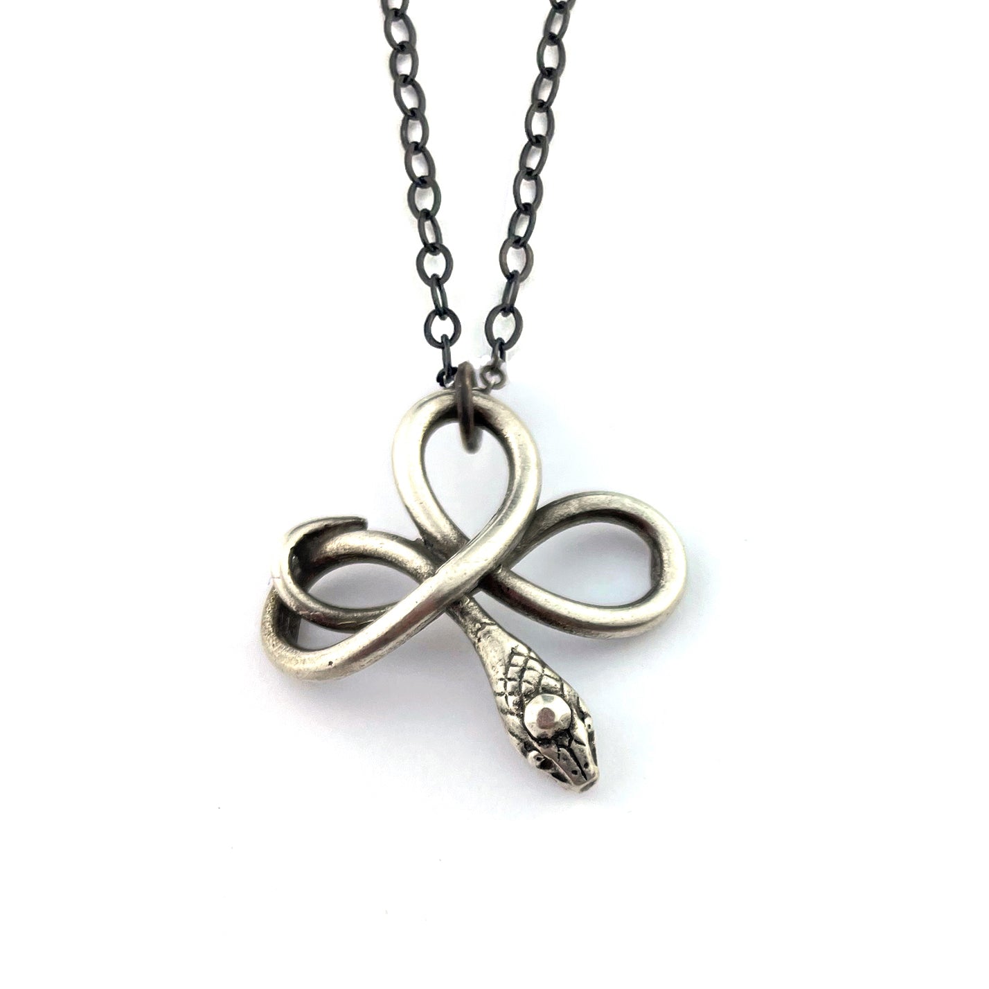 
                  
                    Petite Serpent Necklace - Silver
                  
                