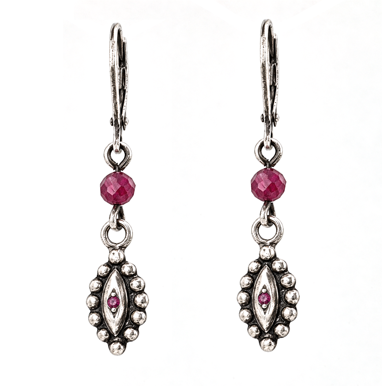 
                  
                    SIGHT Earrings - Silver with Ruby
                  
                