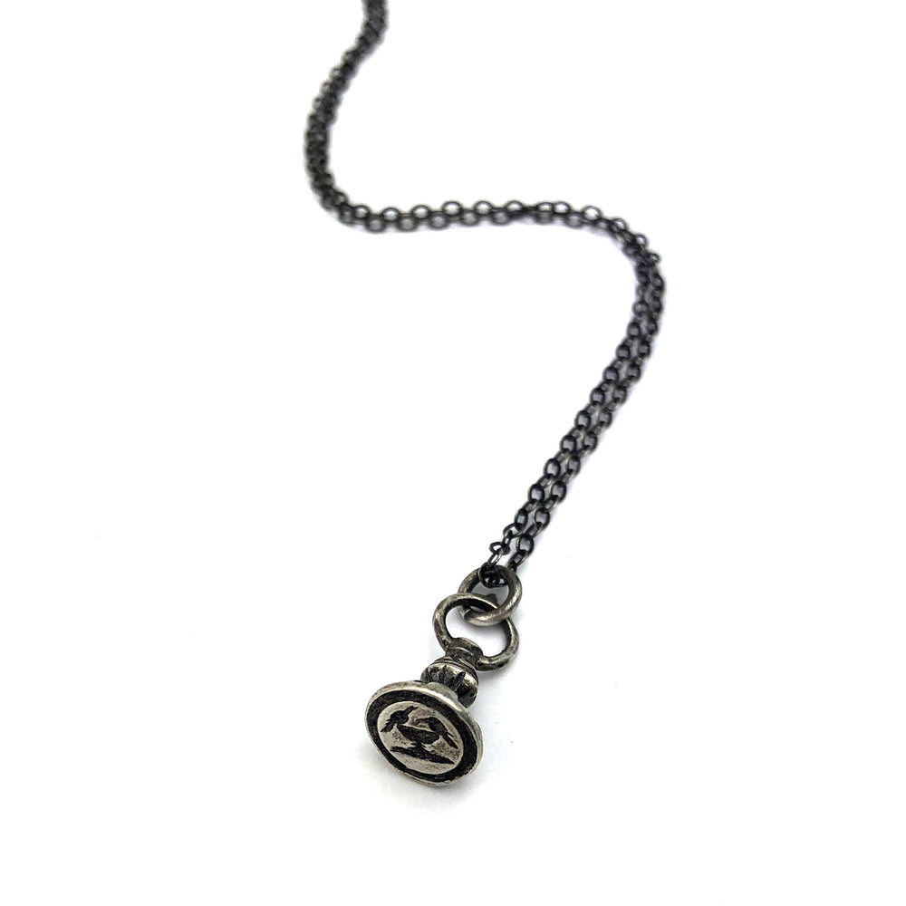
                  
                    LOVEBIRDS Wax Seal Necklace - Silver
                  
                