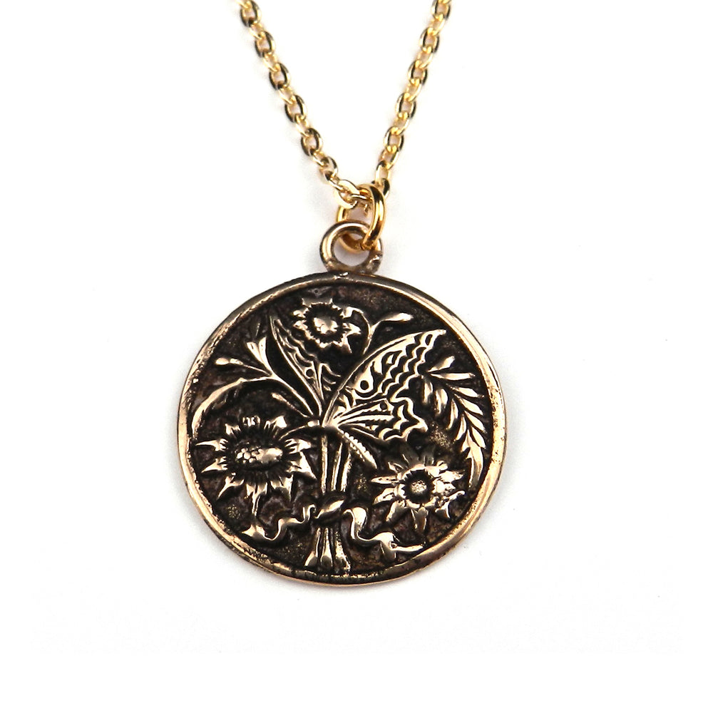 BUTTERFLY Classic Necklace - Bronze