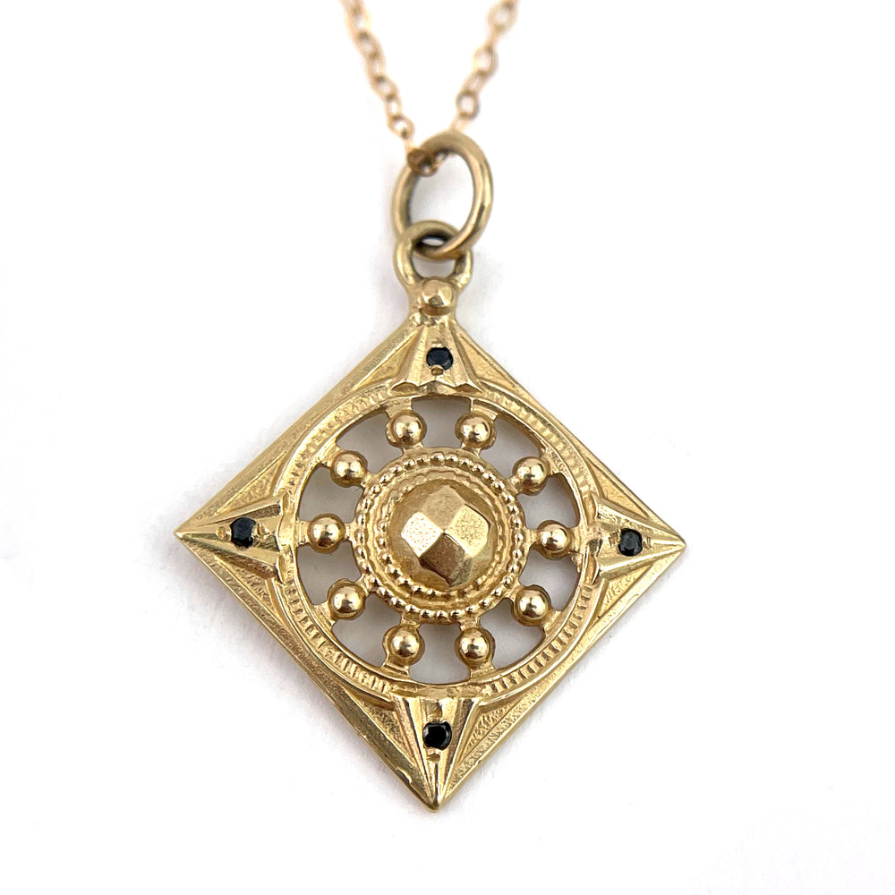 
                  
                    FOCUS Necklace - 14k Gold and Black Diamonds
                  
                