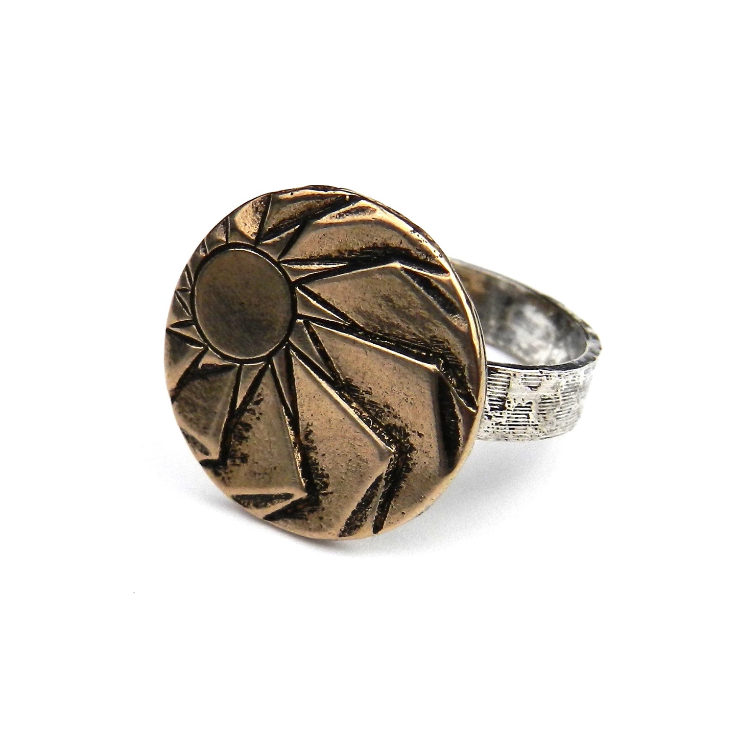 
                  
                    HORIZONS Antique Button Ring - MIXED METAL
                  
                