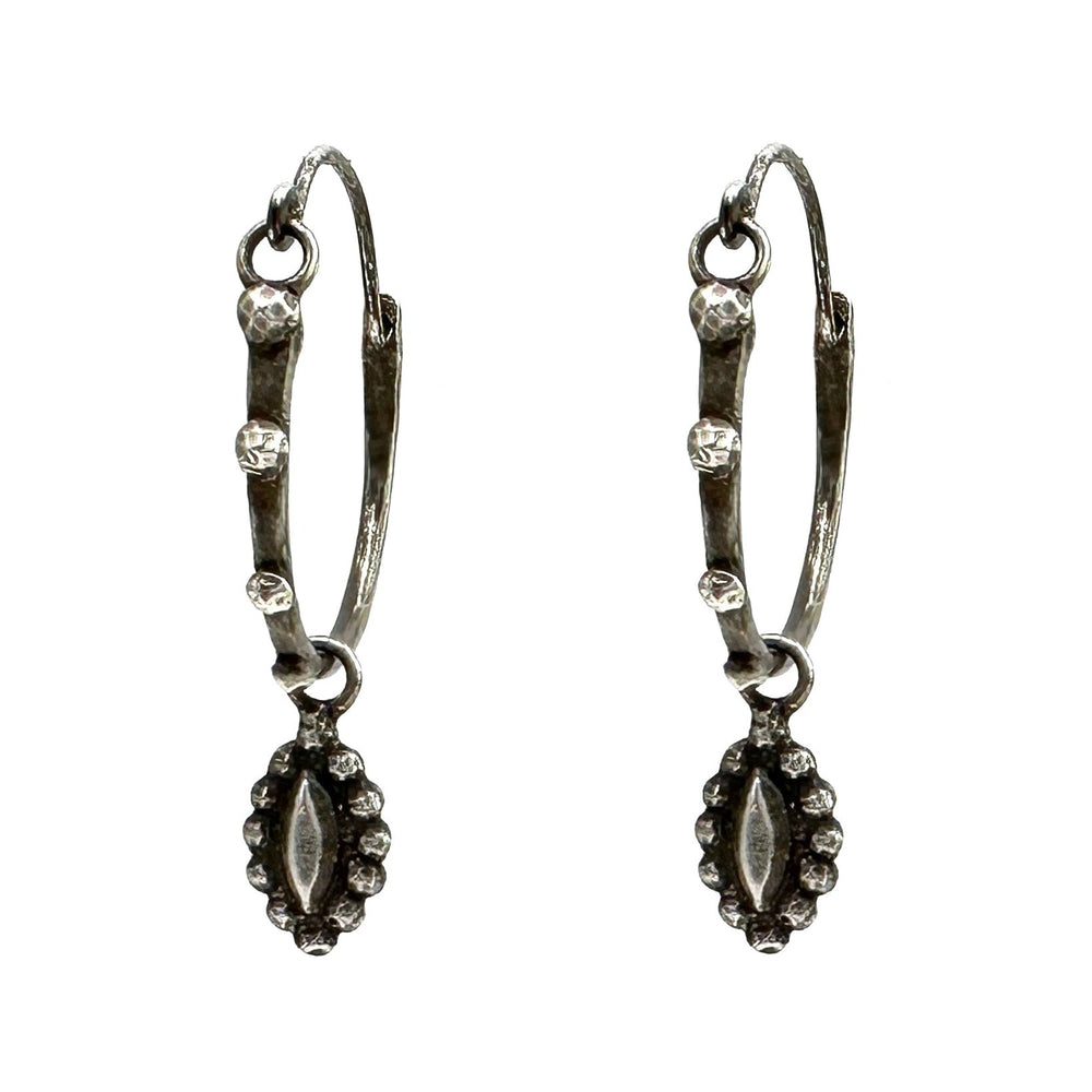 
                  
                    SIGHT RIVETED Midi Hoops - Silver
                  
                