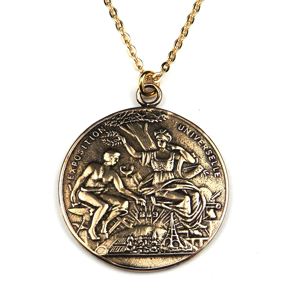 
                  
                    1889 Paris Exposition Medal in Bronze
                  
                