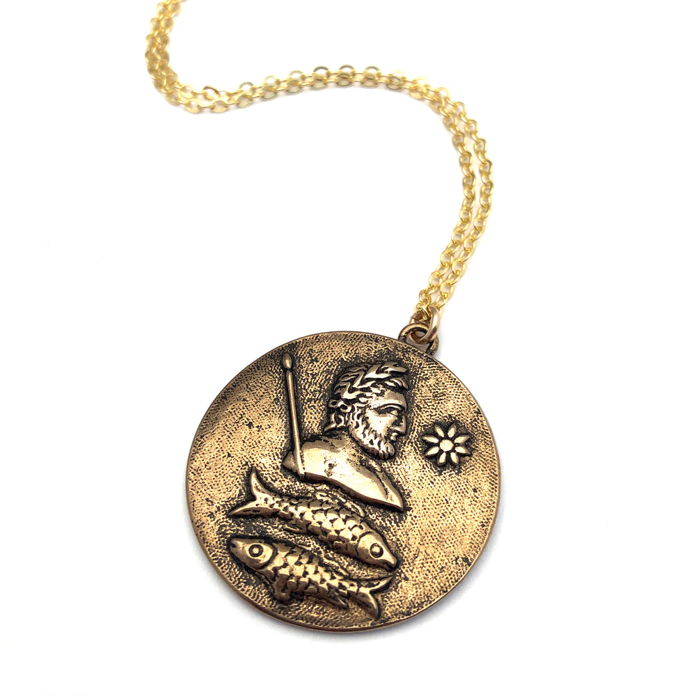 
                  
                    PISCES - Vintage Astrology Necklace
                  
                