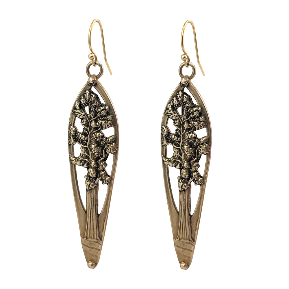 REDWOOD TREE Earrings - Bronze