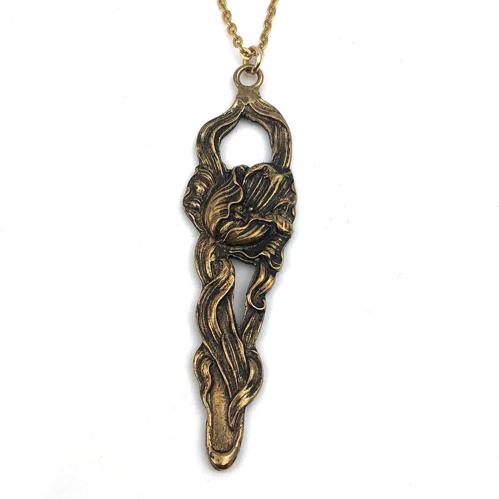 TULIP Teaspoon Necklace - Bronze