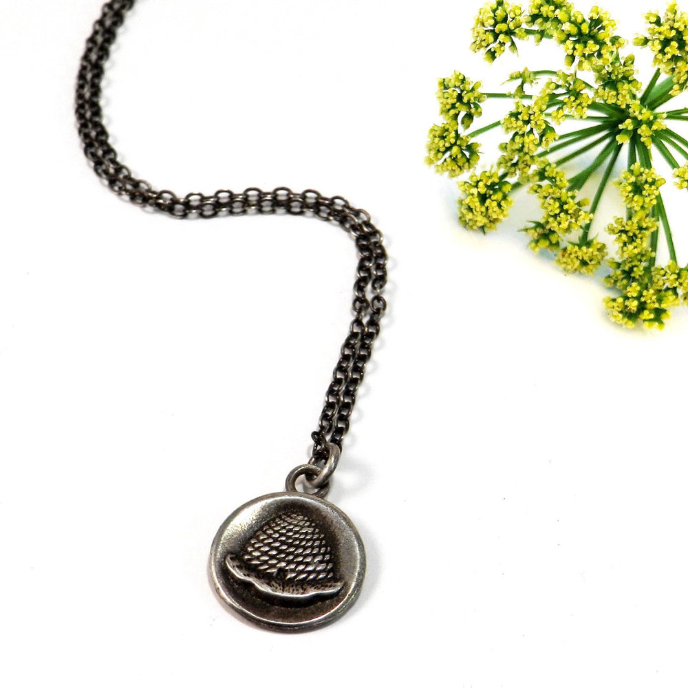 
                  
                    BEEHIVE Vintage Button Necklace - SILVER
                  
                