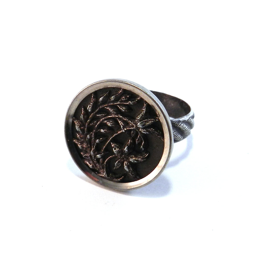 
                  
                    Spring Forth - Antique Button Ring - Size 10 1/4
                  
                