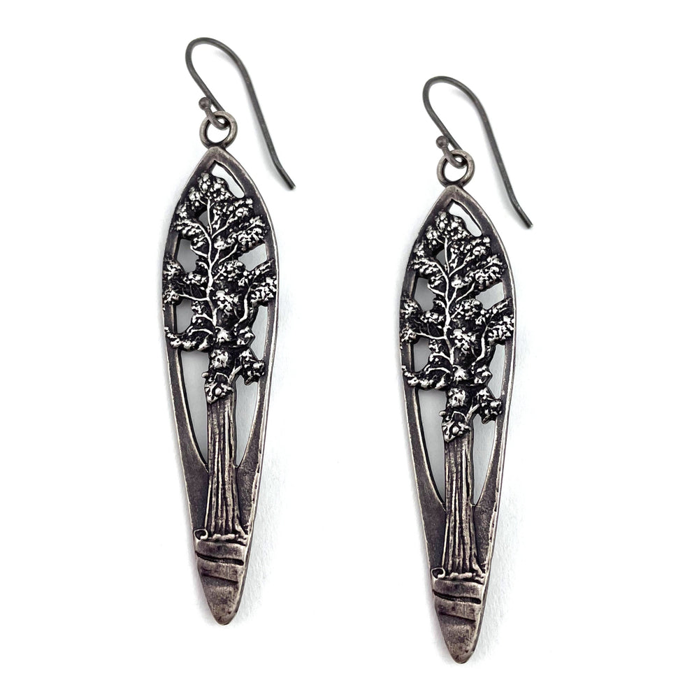 REDWOOD TREE Earrings - Silver